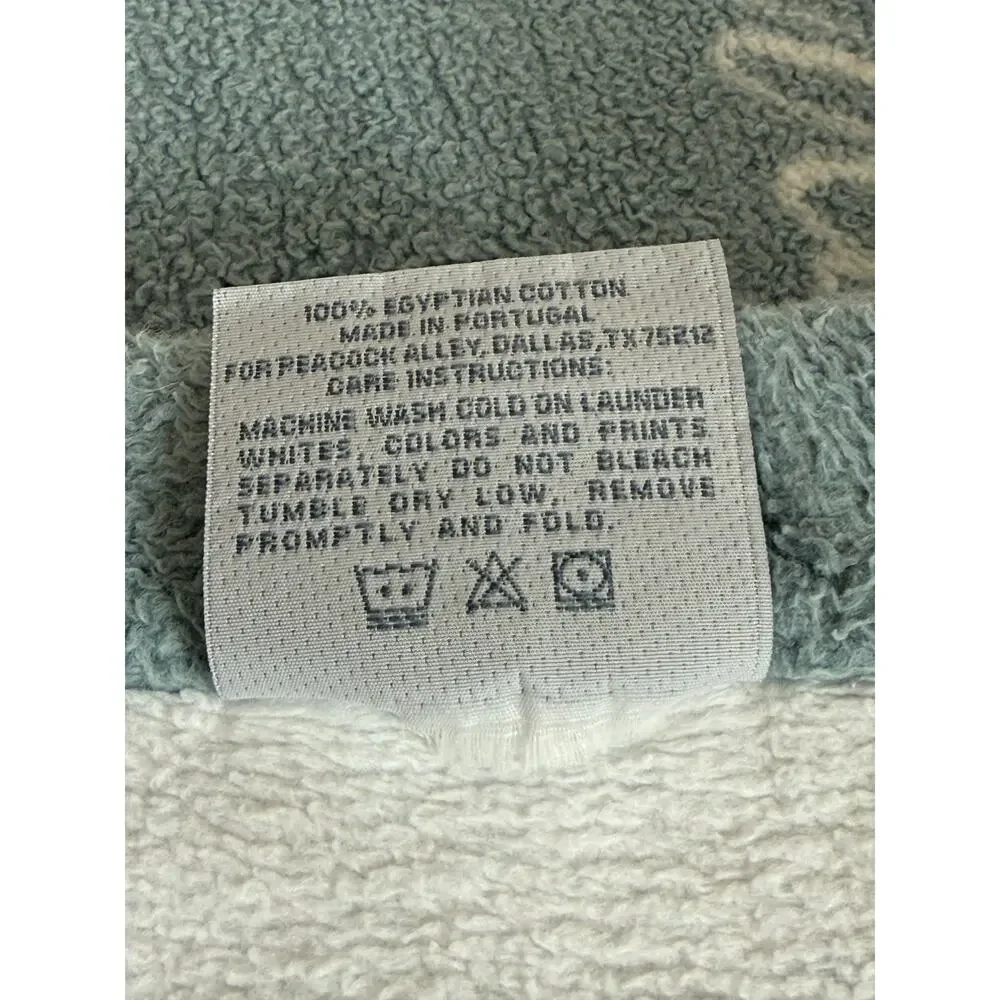 Peacock Alley Intentions Serene Throw Portugal Auberge du Soleil Egyptian Cotton